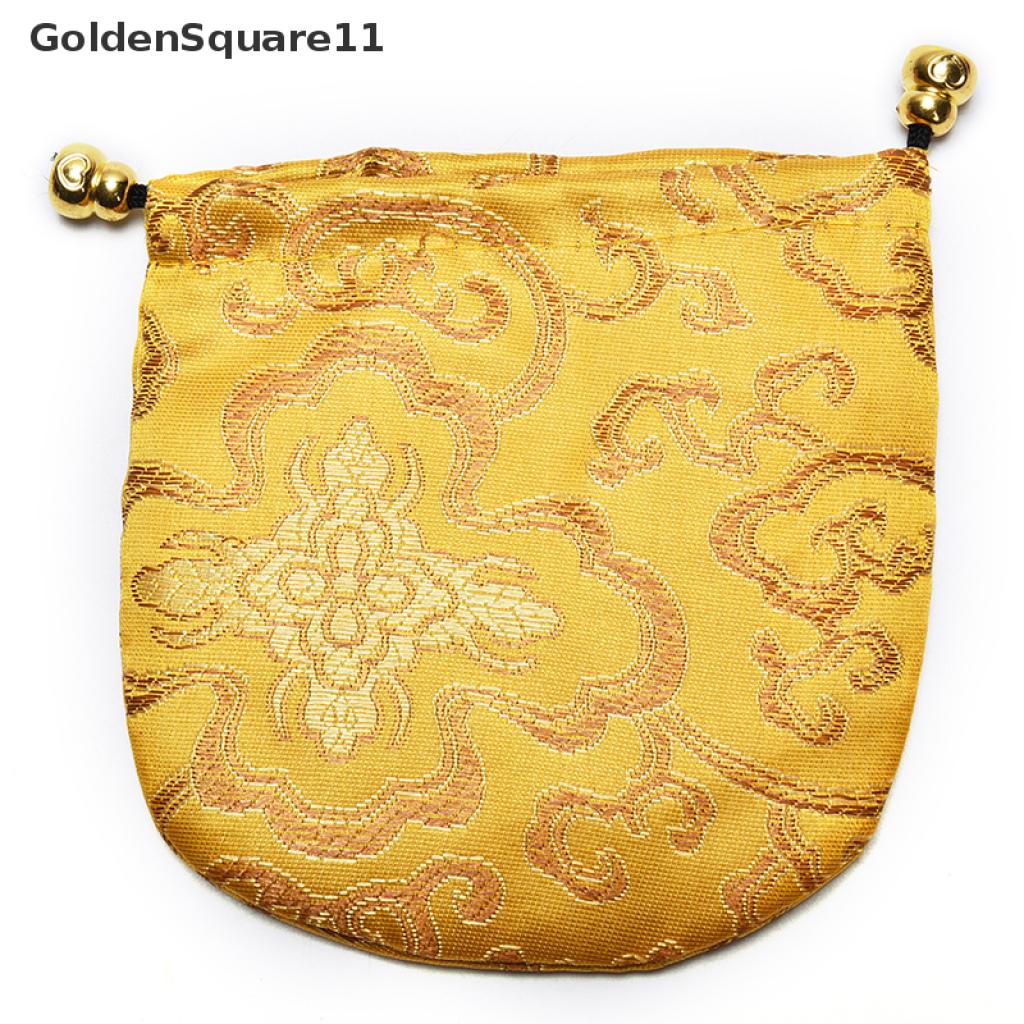 1 Túi Satin Thêu Hình Đám Mây Truyền Thống Trung Hoa Goldsquare11