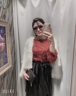 Áo khoác lông ảnh chụp thật