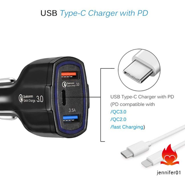 Cốc Sạc Nhanh Cổng Usb 3.0 35w Cho Apple Ipad + Iphone X / 8 / Plus / Samsung Galaxy + / Lg / Nexus