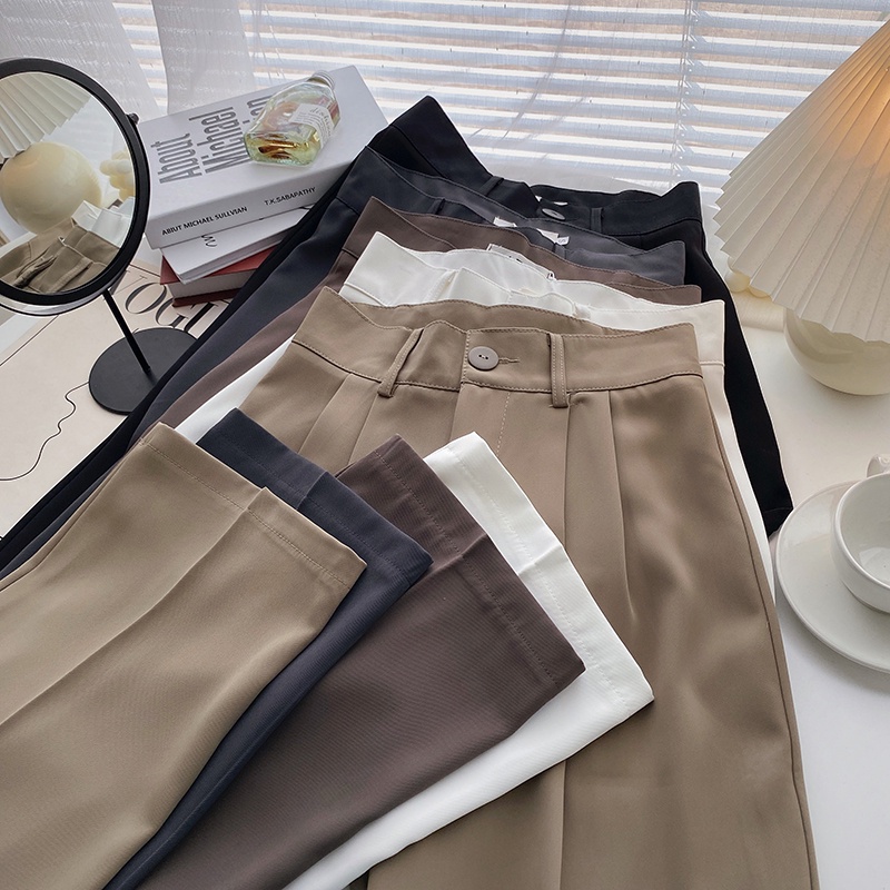 Quần vải suông trơn ulzzang A212