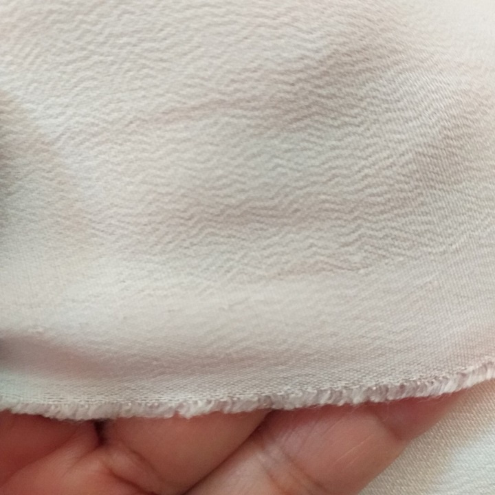Khúc Cotton Đũi Gân Trắng Gạo Khổ 1m5 - Mềm Rũ, Không Giãn - May Áo Sơ Mi, Thời Trang, Đầm