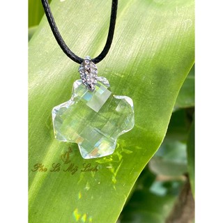 Mặt dây pha lê Swarovski thánh giá 28mm