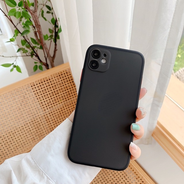 Ốp lưng compatible for  iPhone 14 pro max 13 pro max 12 pro 6/6 Plus 7/7 Plus/8 Plus/ X/ XS/ XS Max/ XR/ 11/ 11 Pro/11 ProMax chống sốc ốp nhám mờ viền màu