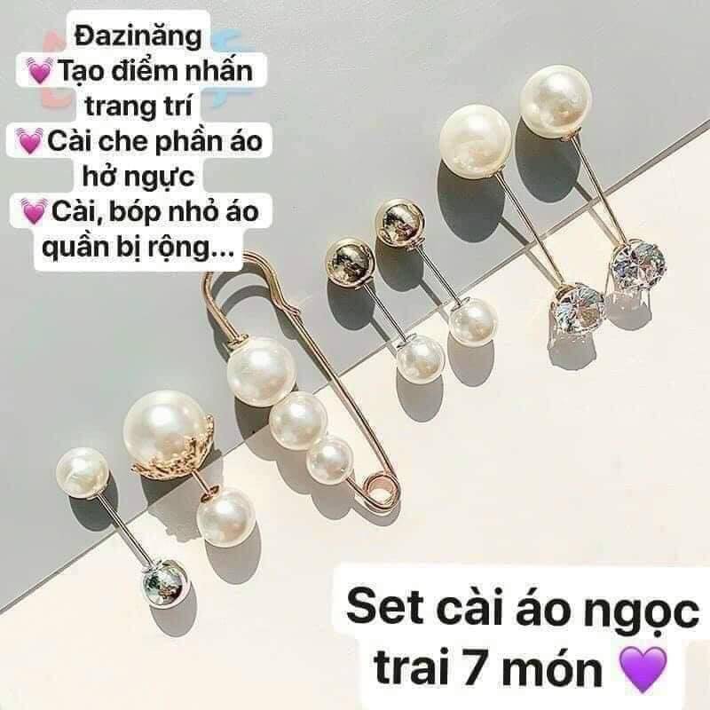 Sét ghim cài quần áo 7 loại