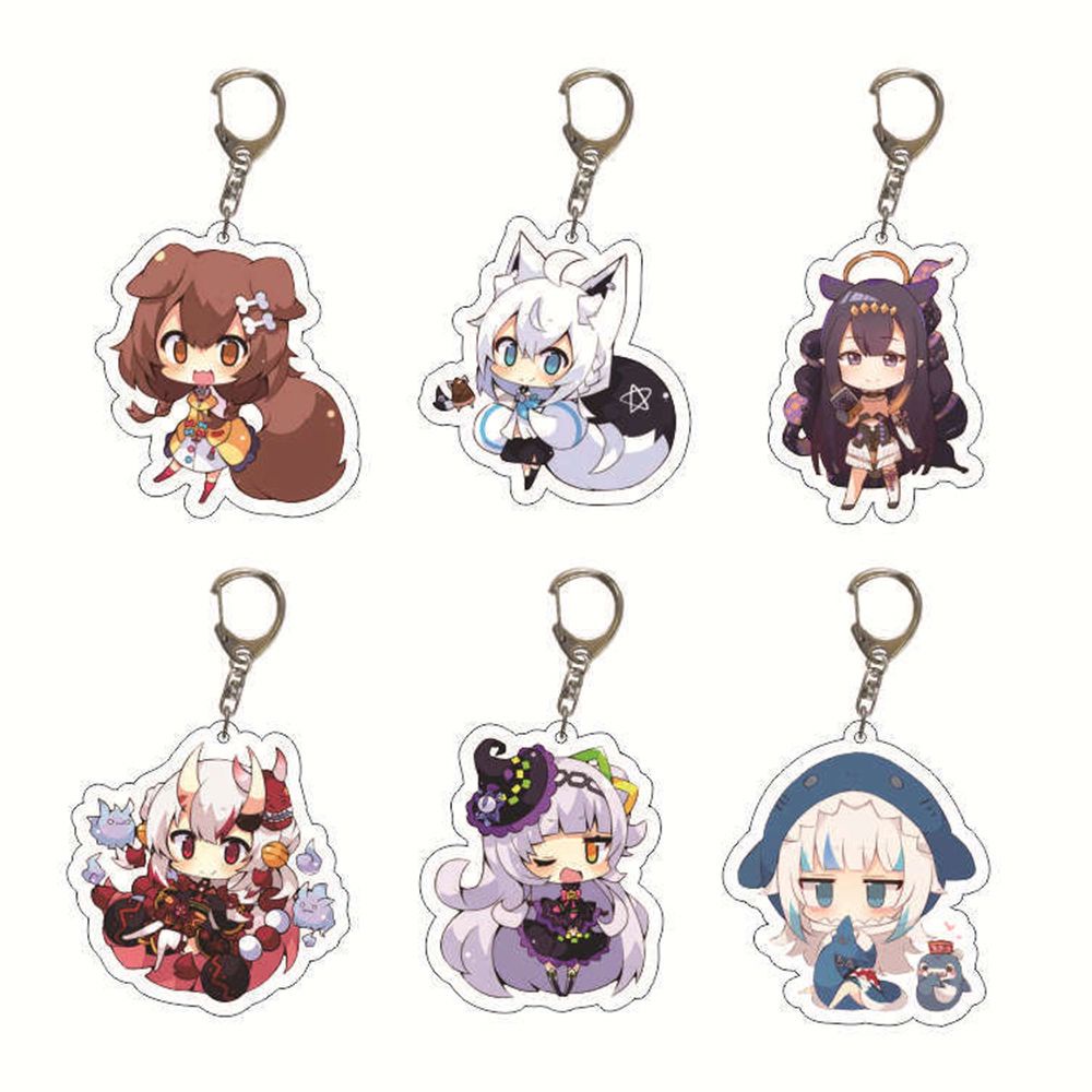 Móc khóa bằng acrylic hình nhân vật anime Hololive Vtuber thời trang