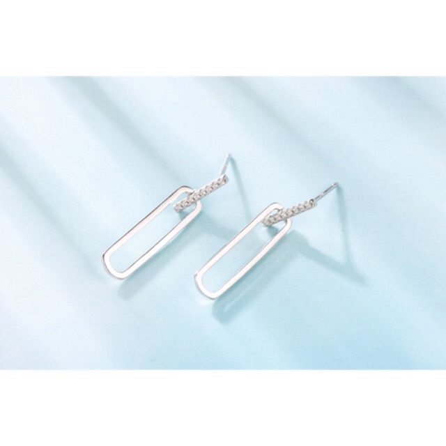 Khuyên tai mẫu mới kiểu dáng hiện đại bạc thật cao cấp