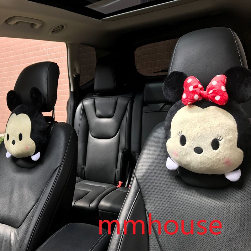 Phim hoạt hình gối cổ xe Lovely Creative Micky For Auto Car Neck Rest Cushion Headrest Pillow Mat car cushion