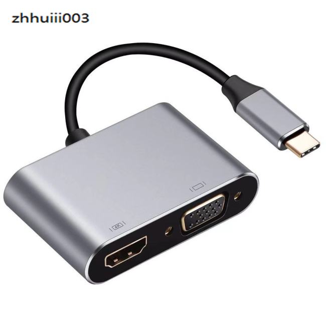 Cáp Chuyển Đổi Usb C Sang Hdmi Vga 4 Trong 1 Thông Minh 3.0
