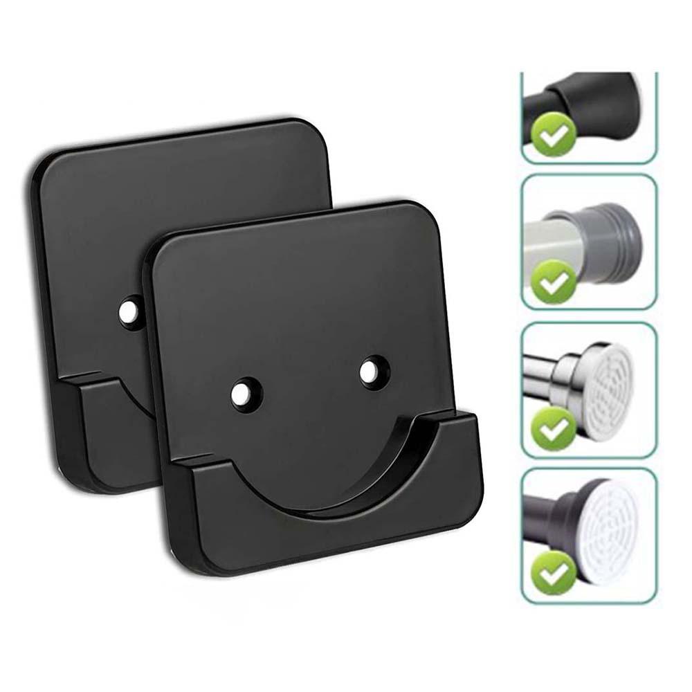 Giá Đỡ Thanh Treo Rèm Cửa Màu Trắng Siêu Bền Kèm Ốc Vít Tiện Dụng Cho Nhà Tắm