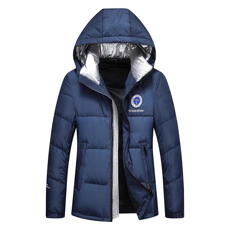 Áo Khoác Phao Nam Có Nón 3 Lớp Trần Bông Phối Vải Bạc Form Rọng Mặc Siêu Ấm Hot Trend NEW UNISEX