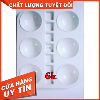 KHAY PHA MÀU CHŨ NHẬT 6 LỖ chất liệu cao cấp, tiện lợi khi dùng