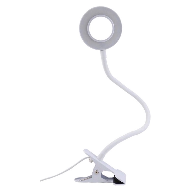 Đèn kẹp bàn led 3 màu ánh sáng, thân uốn linh hoạt, tiết kiệm điện,sử dụng đọc sách, học tập, làm nail