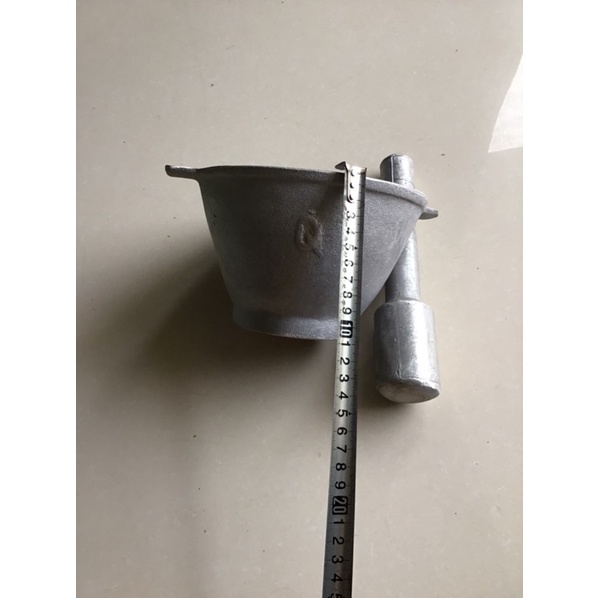 Bộ cối chày gang nguyên khối - bộ cối chày loại to