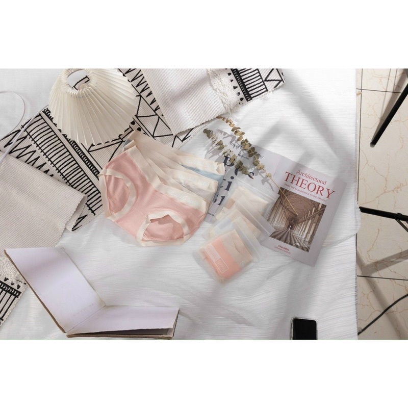 Quần lót bầu thông hơi cotton phối cạp viền su lạnh(lẻ 1c) 20013