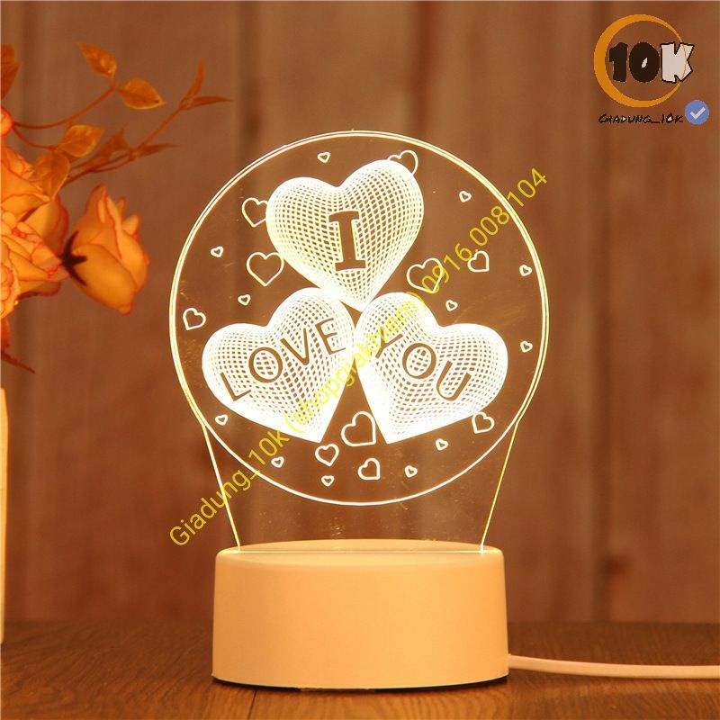 [Đèn ngủ] LED trang trí phòng lung linh mà tiết kiệm điện 4W (b18)