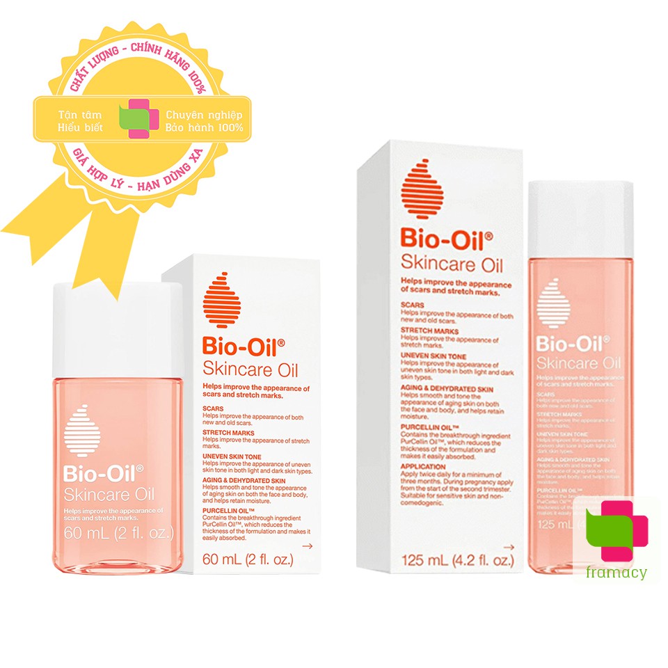 Dầu dưỡng Bio Oil, Nam Phi (60ml và 125ml) giảm rạn da và làm mờ sẹo cho mẹ bầu, mẹ sau sinh và trẻ em