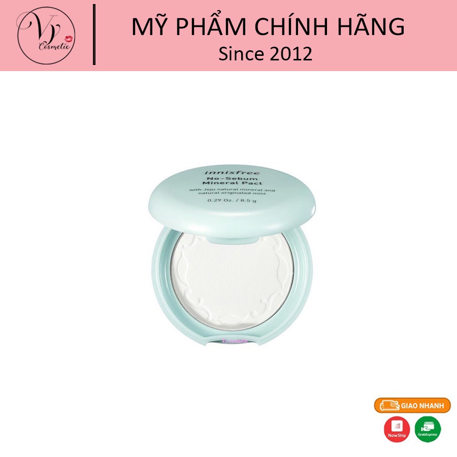 Phấn phủ kiềm dầu dạng nén Innisfree No Sebum Mineral Pact 8.5g new