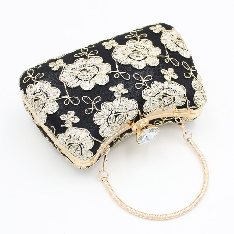 SẴN HÀNG TÚI XÁCH DỰ TIỆC THÊU HOA DIỆN ÁO DÀI THANH LỊCH