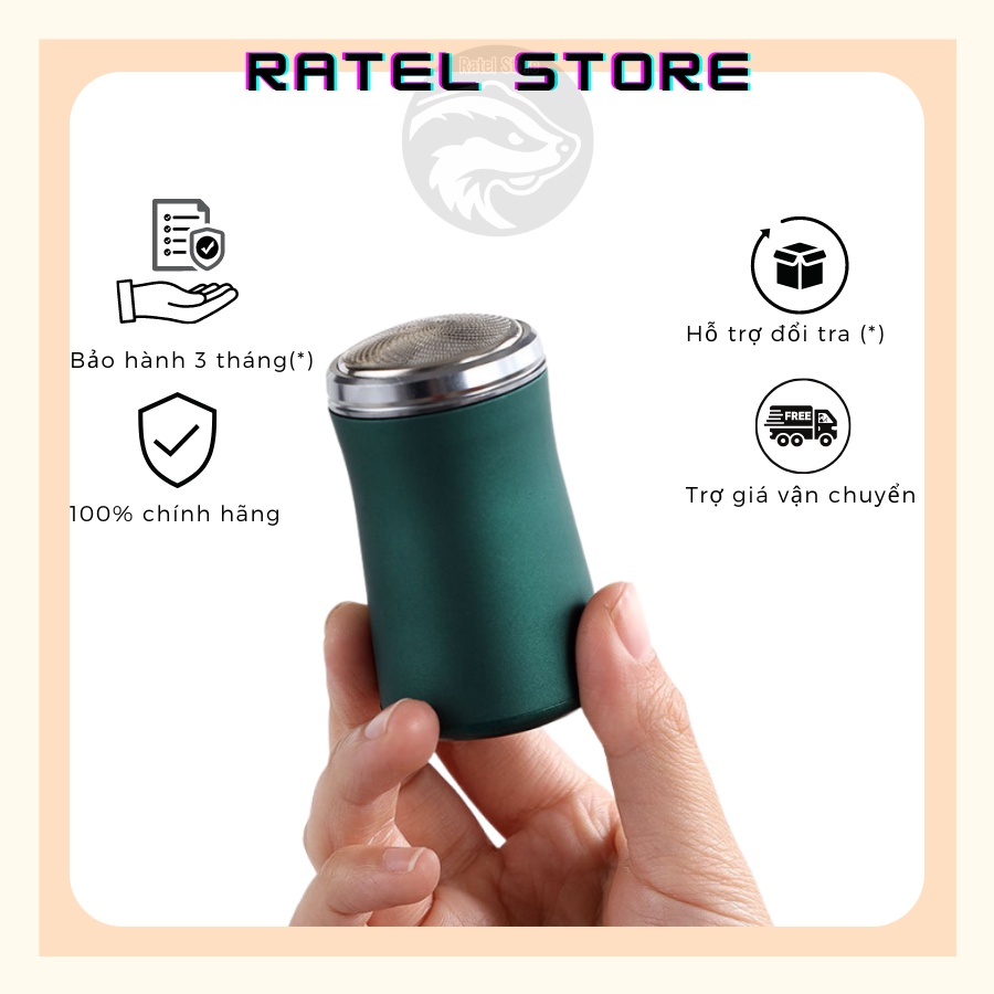 Máy Cạo Râu Mini RAZORS Động Cơ Mạnh Mẽ, Chống Nước IPX6 Dễ Sử Dụng Tích Hợp Sạc Pin, Máy Được Bảo Hành 3 Tháng Đổi Mới