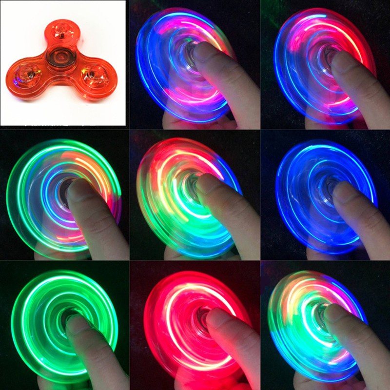 Con Quay Đồ Chơi Fidget Spinner Edc Có Đèn Led Cho Trẻ Em / Người Lớn