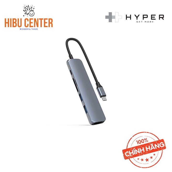 [Nên Dùng] Hub USB-C For Macbook, Ipad Pro 2018, PC &amp; Devices HYPERDRIVE Bar 6 IN 1 - HibuCenter