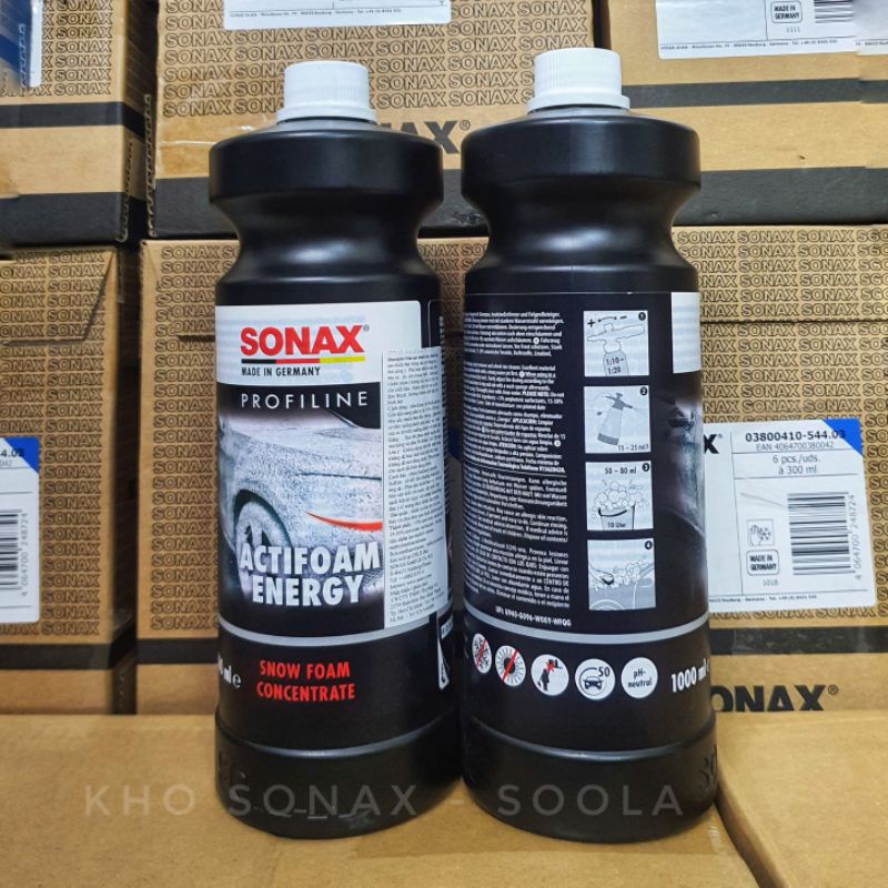 Nước rửa xe Sonax siêu bọt tuyết hiệu năng cao SONAX PROFILINE ActiFoam Energy 1000ml 618300
