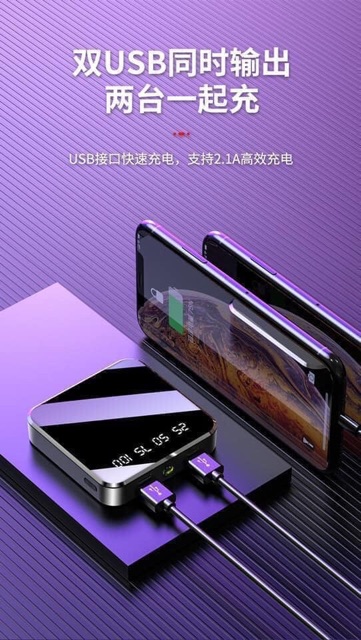 Sạc dự phòng vuông đen 20000mAh