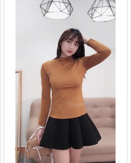 ❤️FREESHIP❤️Áo Giữ Nhiệt Nữ Cổ Cao 3cm