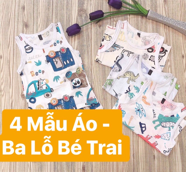 XẢ LỖ - DỌN KHOÁO BA LỖ BÉ GÁI, chất liệu COTTON tre cực mát cho bé 10-20kg