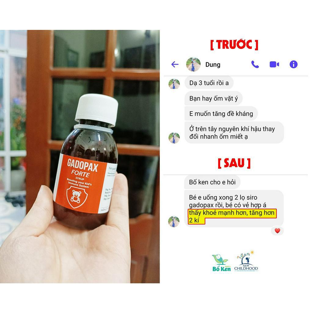 𝐒𝐢𝐫𝐨 𝐆𝐚𝐝𝐨𝐩𝐚𝐱 𝐅𝐨𝐫𝐭𝐞 - Giúp Trẻ Tăng Cường Sức Đề Kháng, Giảm Ốm Vặt Hiệu Quả