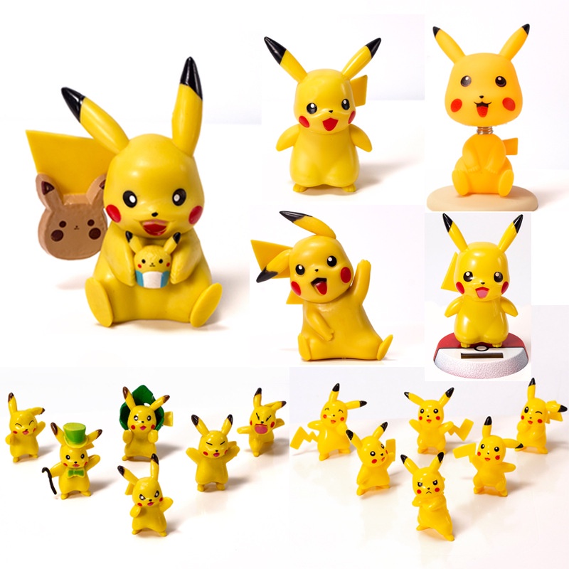 Phụ Kiện Trang Trí Bánh Kem Sinh Nhật Hình Pikachu Dễ Thương