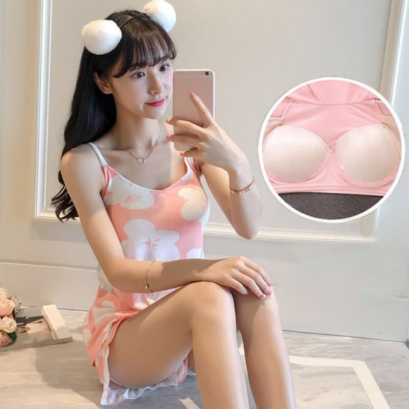 Áo ngủ không dây có mút đệm