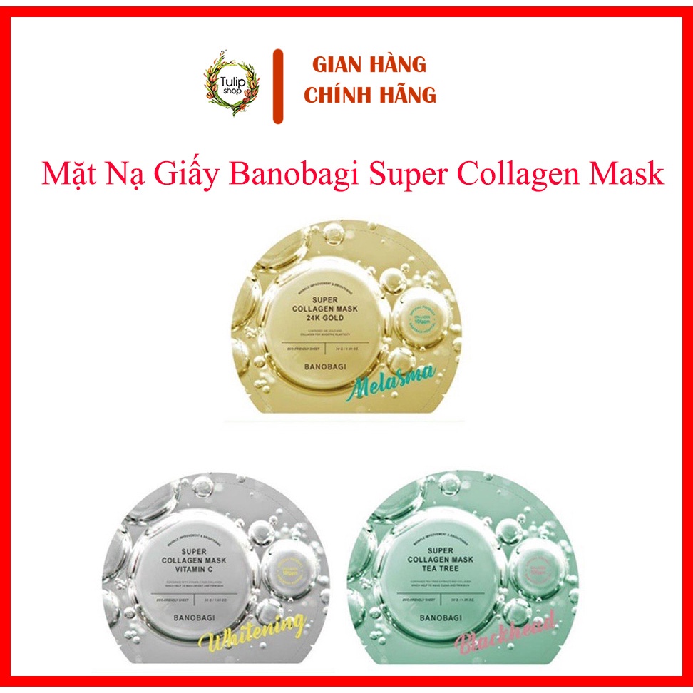 Hộp 10 Miếng Mặt nạ Banobagi Super Collagen