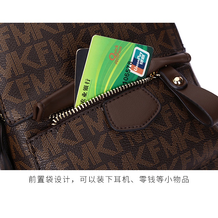 Balo nữ mini đeo vai nhiều ngăn band MKF chất da cao cấp bền đẹp mẫu mới 2022