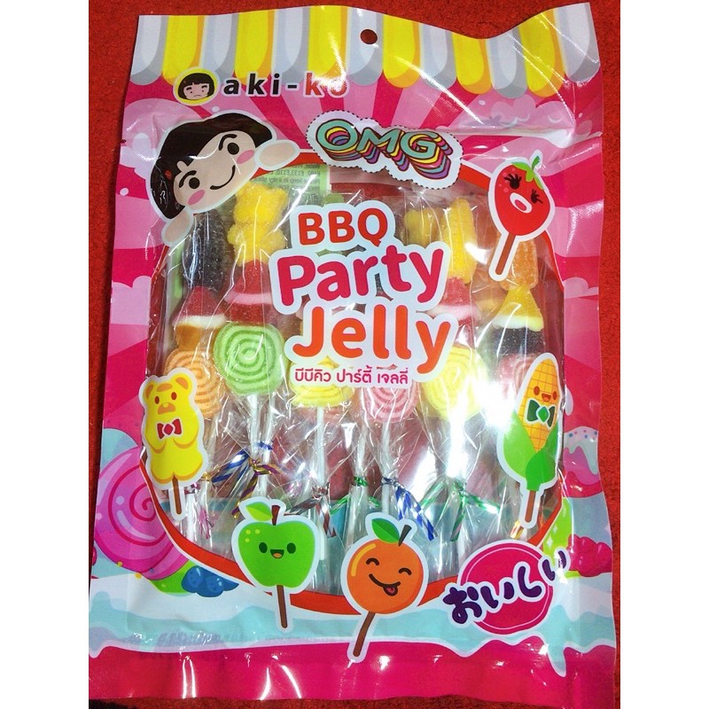 Kẹo dẻo que Akiko BBQ Jelly Stockbiz Thái Lan