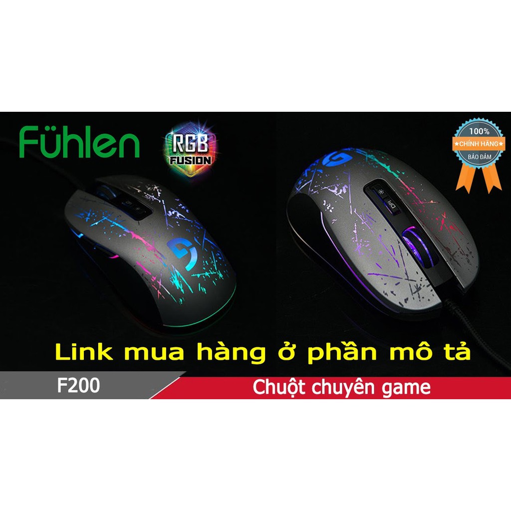 [Hàng Chính Hãng] Chuột gaming Fuhlen F200, Chuột game Fuhlen F200 - Bảo Hành 24 tháng