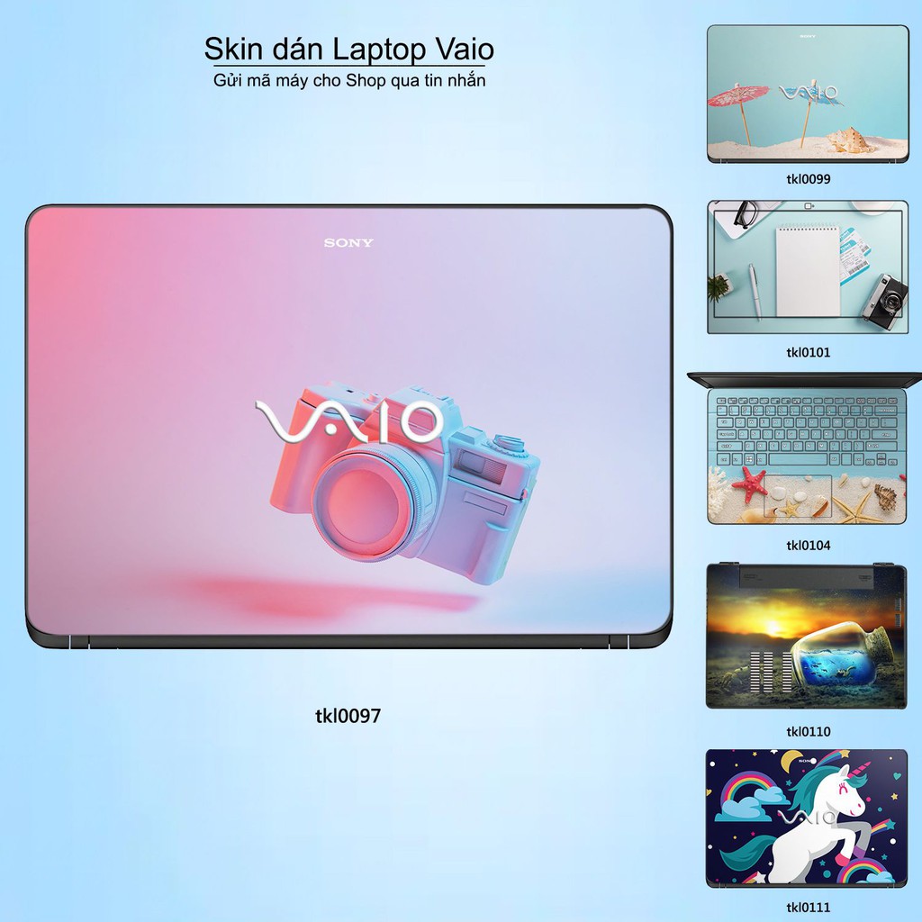 Skin dán Laptop Sony Vaio in hình thiết kế _nhiều mẫu 2 (inbox mã máy cho Shop)