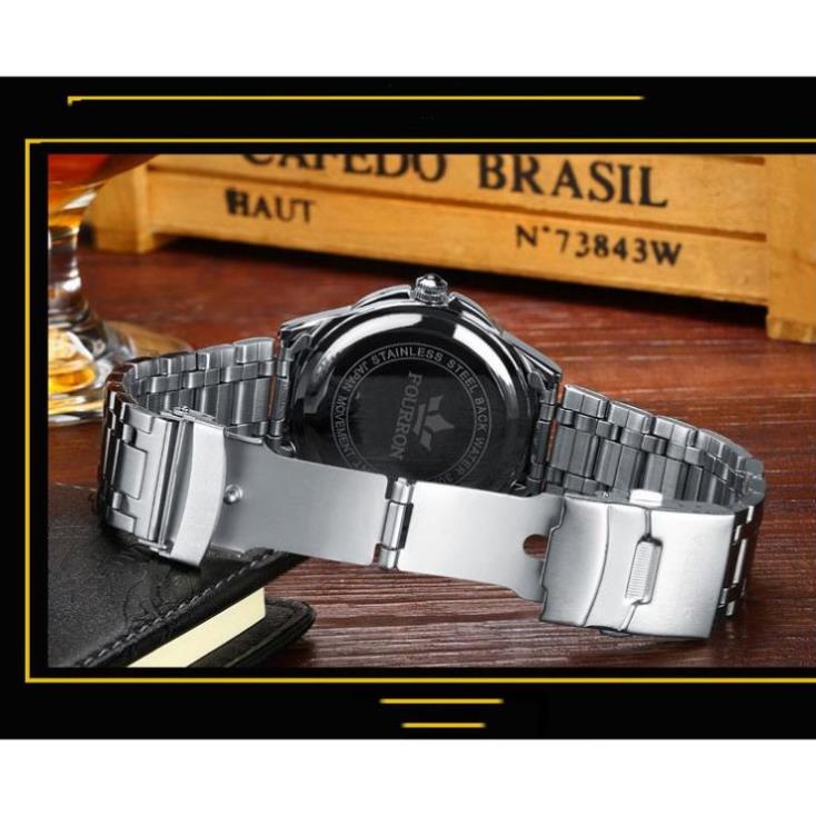 [HÀNG CHUẨN AUTH] Đồng Hồ Nam FOURRON F222 Doanh Nhân Sang Trọng Hợp Kim Thép Cao Cấp