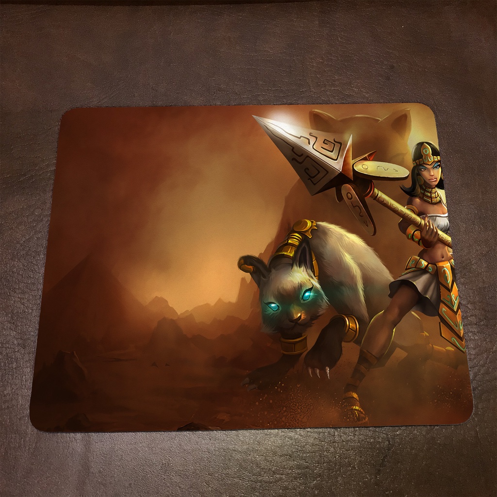 Lót chuột máy tính League of Legends NIDALEE - Mẫu 1 Mousepad cao su êm ái, nhận in theo yêu cầu