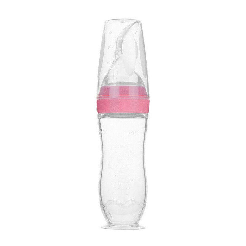 Bình Sữa Dạng Bóp Bằng Silicone Cho Bé
