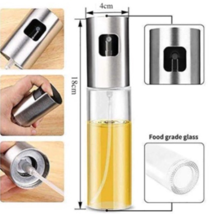 Chai xịt nước, dầu ăn, nước chấm chất liệu thủy tinh an toàn dung tích 100ml