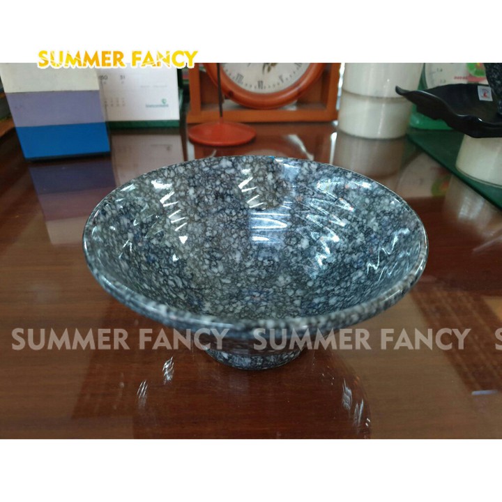 Tô nhựa 20.3 x 7.7 cm nhựa vân đá trắng , đá xanh, đá đen nhà hàng sang trọng - bowl