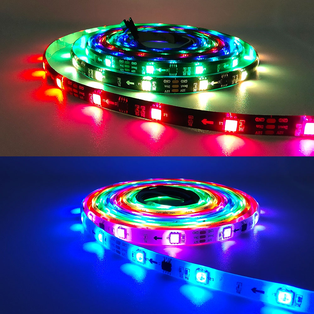 Dây Đèn Led Thông Minh 5m WS2811 30LEDs / m WS2811IC 1 IC 3Leds 5050 SMD DC12V