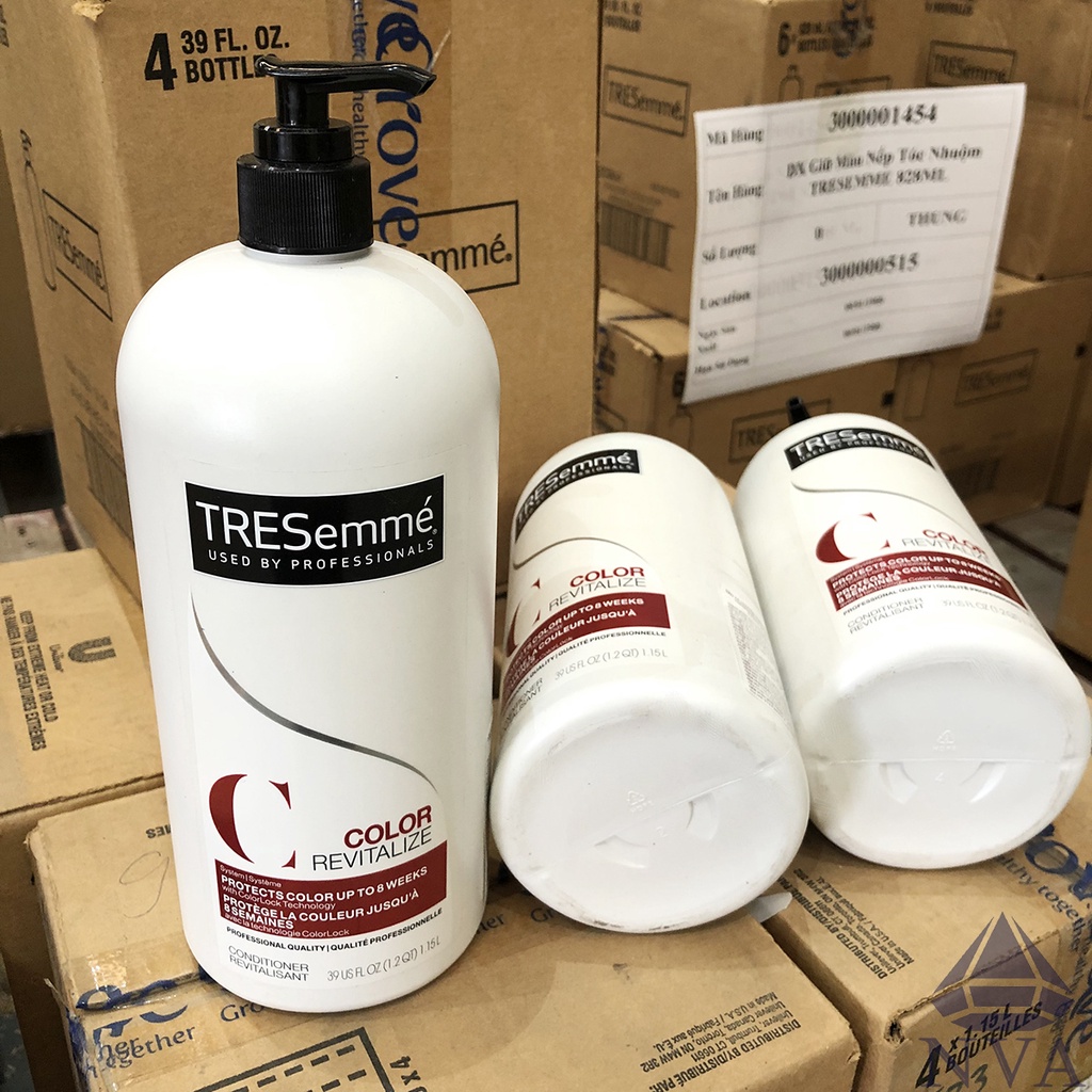 Dầu xả Tresemme cho tóc nhuộm 1.15L nhập Mỹ giúp duy trì màu tóc, giữ nếp, phục hồi tóc hư tổn chuẩn solon