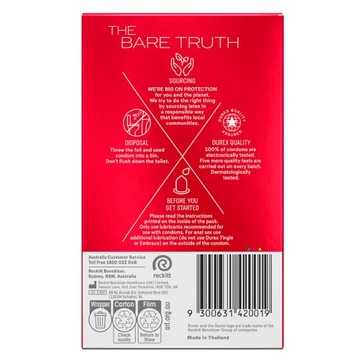 Bao cao su Durex Fetherlite Úc siêu mỏng - hộp 30 cái