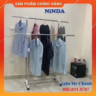 [ HÀNG TỐT NHẤT ] [ RẺ VÔ ĐỊCH ] Giá phơi quần áo Inox NiNDA R217 2 tầng có bánh xe [ GỌI LÀ CÓ ] [ SẴN HÀNG ] mới nhất.