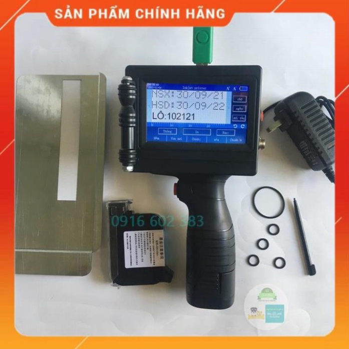 Máy in date cầm tay hàng xịn giá tốt, màn hình cảm ứng bảo hành 12 tháng - Máy Đóng Gói Khang Hồng