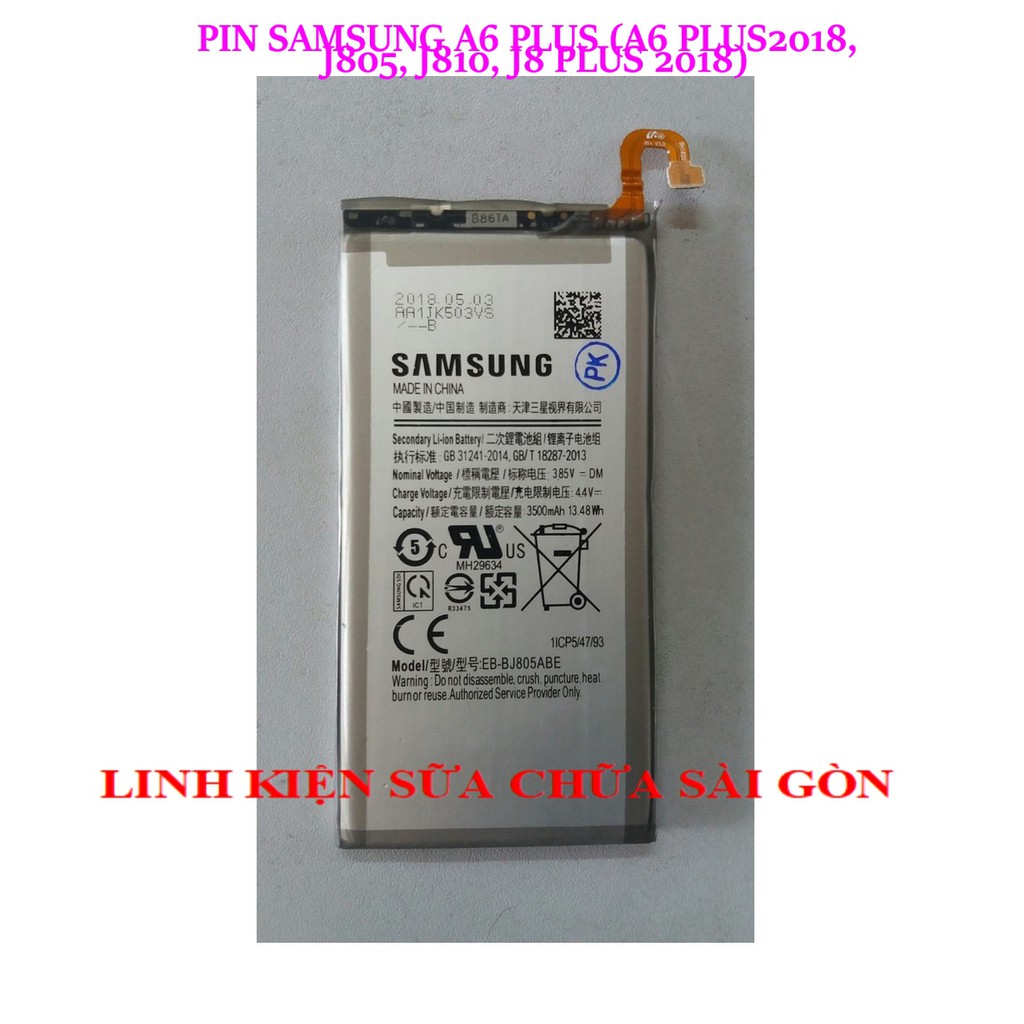 PIN SAMSUNG A6 PLUS (A6 PLUS2018, J805, J810, J8 PLUS 2018)