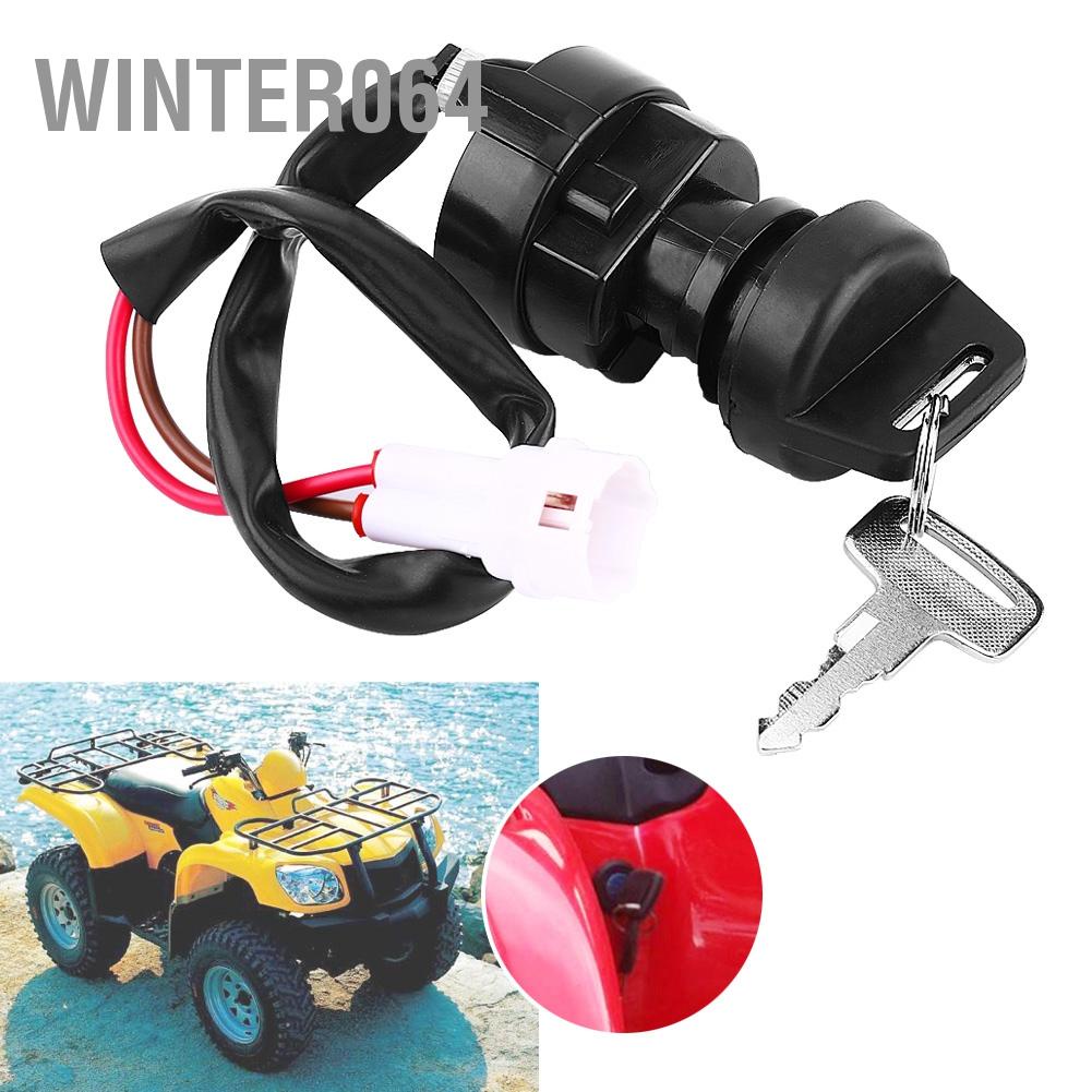 Winter064 2 Pin Motorcycle ATV Ignition Key Switch For Yamaha YFM 350 Bruin 660R 700R Raptor 350X Warrior