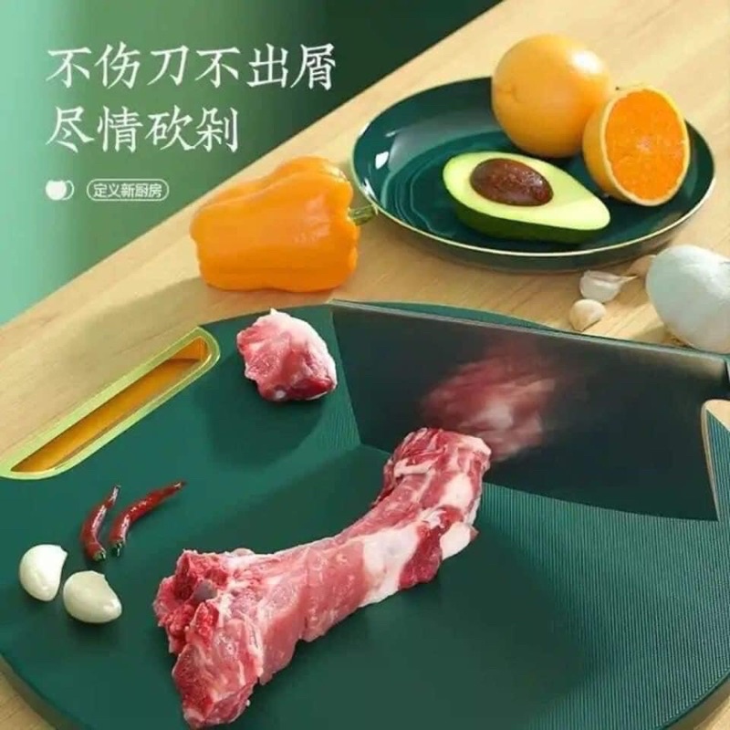 Thớt Nhựa PE đa năng chống nấm mốc kháng khuẩn, Thớt tròn đường kính 33cm siêu hót